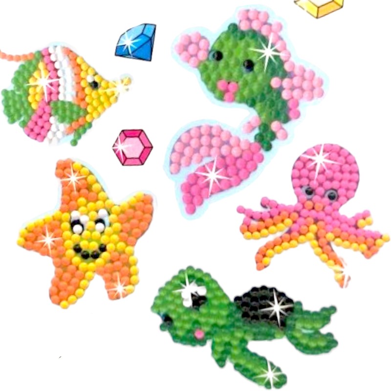 Dla dziewczynki Naklejki diamentowe mozaika diamentowa