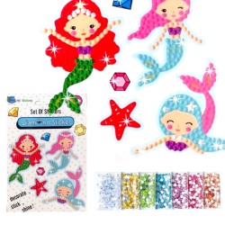 Dla dziewczynki Naklejki diamentowe mozaika diamentowa