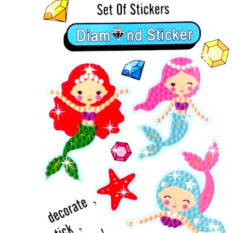 Dla dziewczynki Naklejki diamentowe mozaika diamentowa