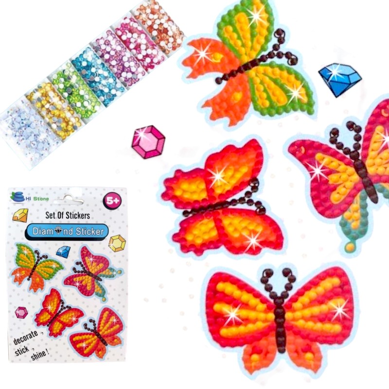 Dla dziewczynki Naklejki diamentowe mozaika diamentowa