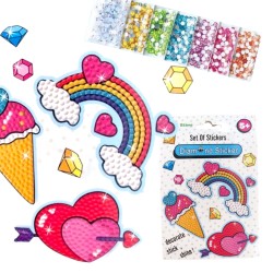 Dla dziewczynki Naklejki diamentowe mozaika diamentowa