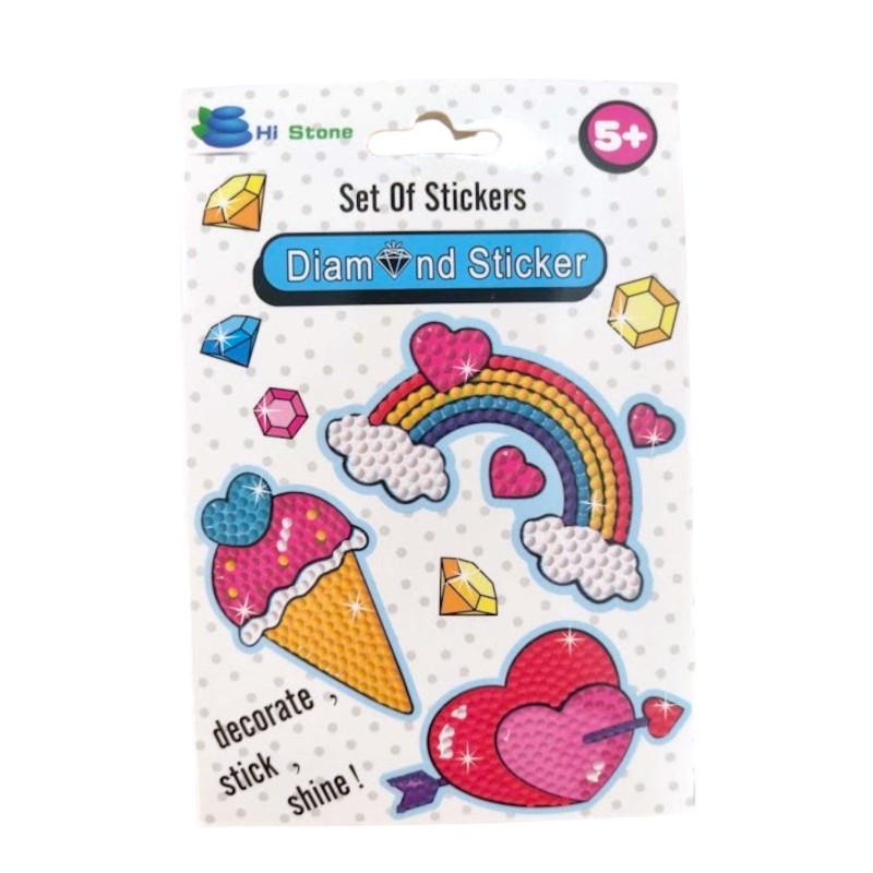 Dla dziewczynki Naklejki diamentowe mozaika diamentowa