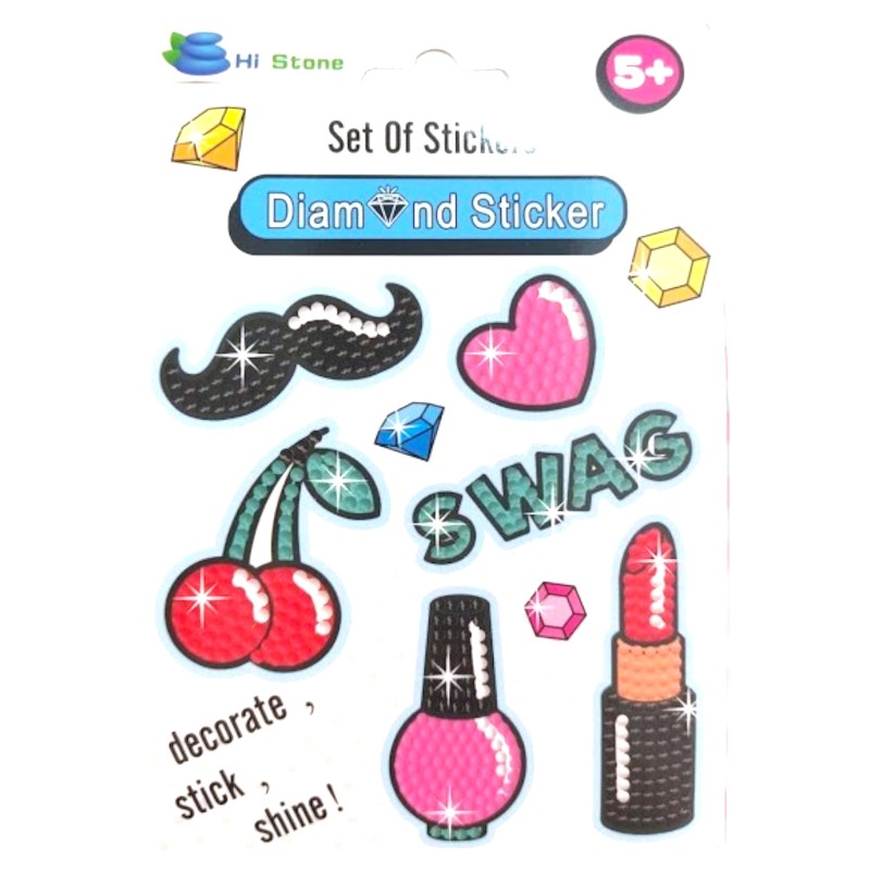 Dla dziewczynki Naklejki diamentowe mozaika diamentowa