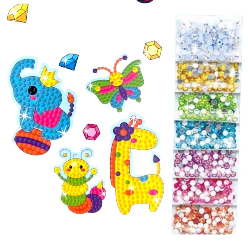 Dla dziewczynki Naklejki diamentowe mozaika diamentowa