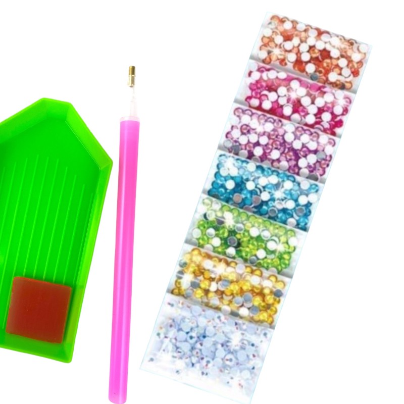 Dla dziewczynki Naklejki diamentowe mozaika diamentowa