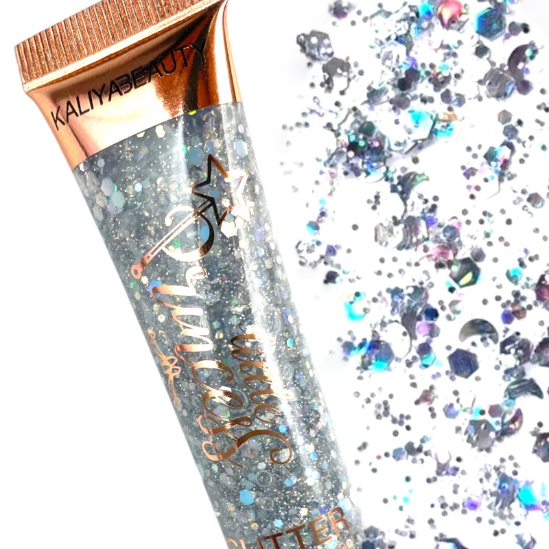 Brokat do zdobienia twarzy ciała włosów glitter GEL