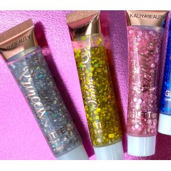 Brokat do zdobienia twarzy ciała włosów glitter GEL