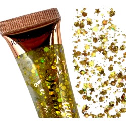 Brokat do zdobienia twarzy ciała włosów glitter GEL