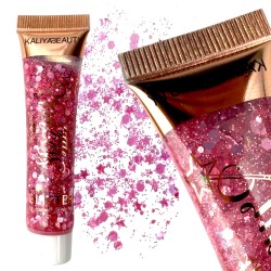 Brokat do zdobienia twarzy ciała włosów glitter GEL