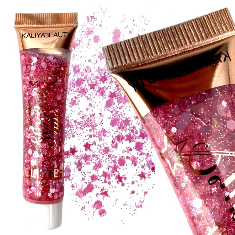 Brokat do zdobienia twarzy ciała włosów glitter GEL
