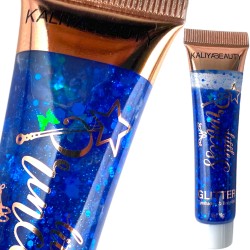 Brokat do zdobienia twarzy ciała włosów glitter GEL