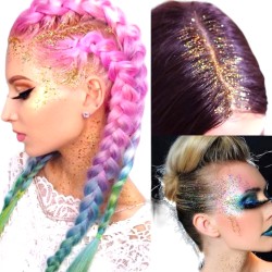 Brokat do zdobienia twarzy ciała włosów glitter GEL