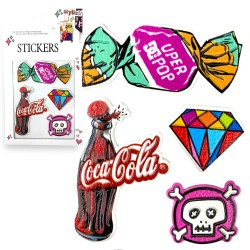 Naklejki wlepki Cola Słodycze