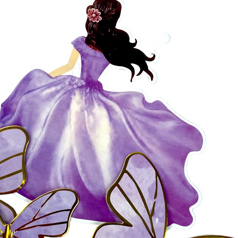 Topper motyle księżniczka