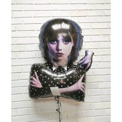 Duży balon foliowy Wednesday Addams