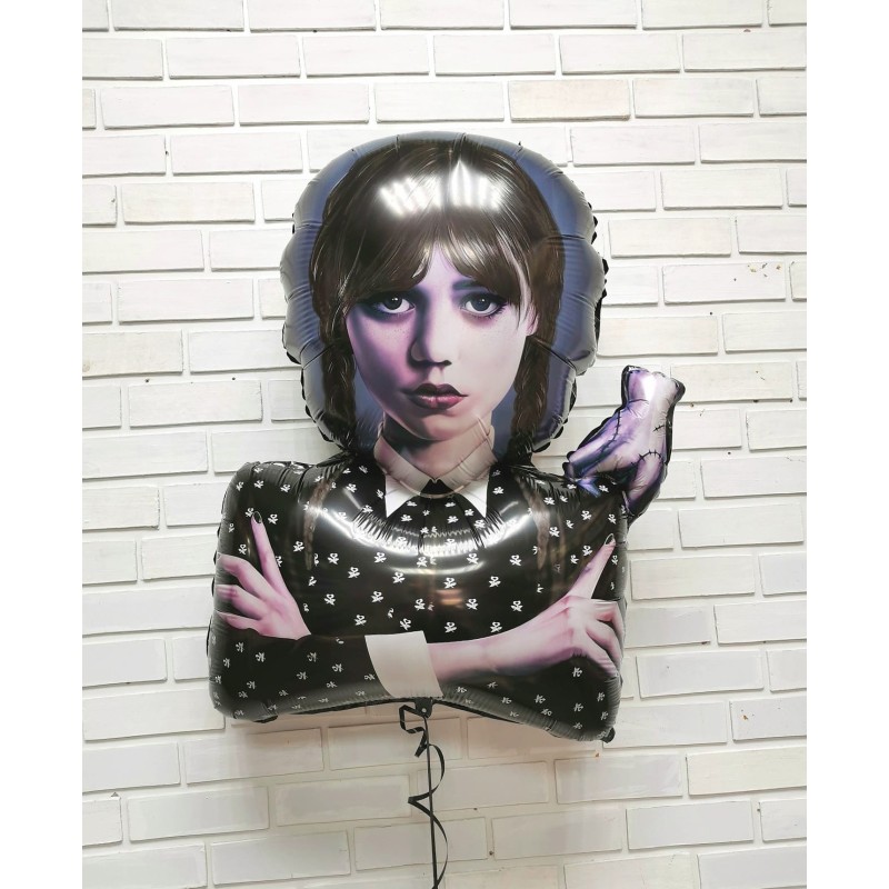 Duży balon foliowy Wednesday Addams