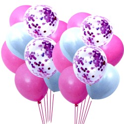 Balony różowe zestaw oh baby shower