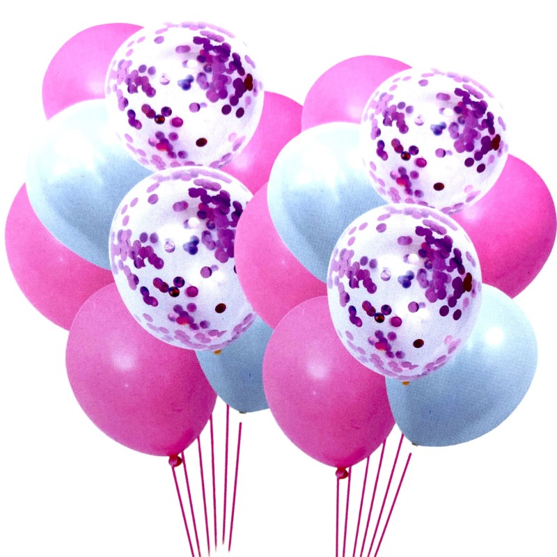 Balony różowe zestaw oh baby shower