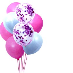 Balony różowe zestaw oh baby shower