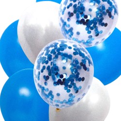 Balony niebieskie zestaw oh baby shower