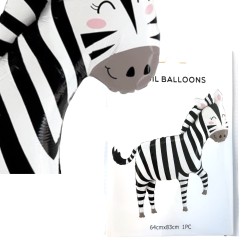Balon foliowy Zebra ZOO Safari 64x83 cm