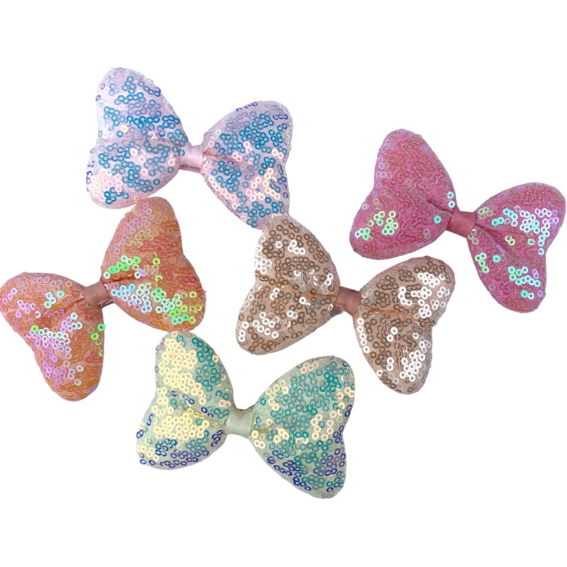 Spinka kokardka z cekinami