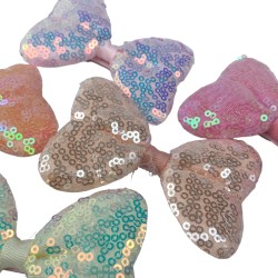 Spinka kokardka z cekinami