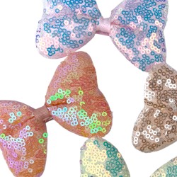 Spinka kokardka z cekinami