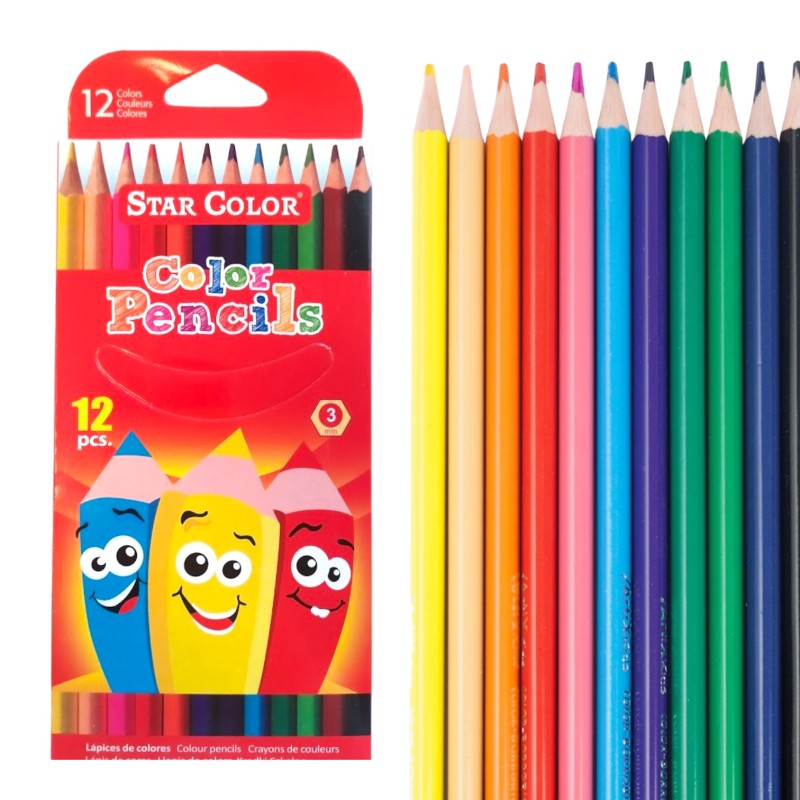 Kredki Color Pencils 12 kolorów