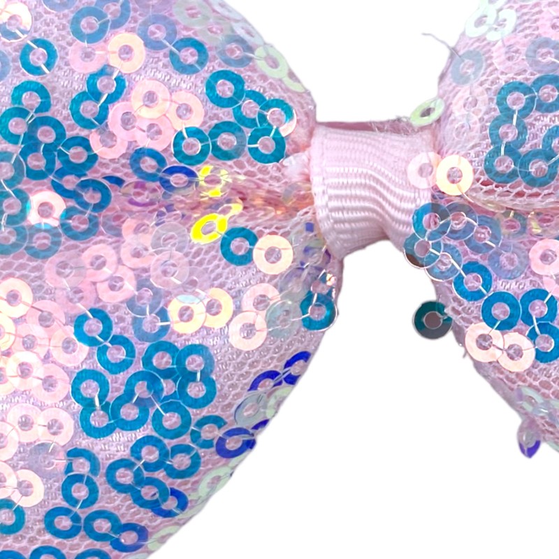 Spinka kokardka z cekinami