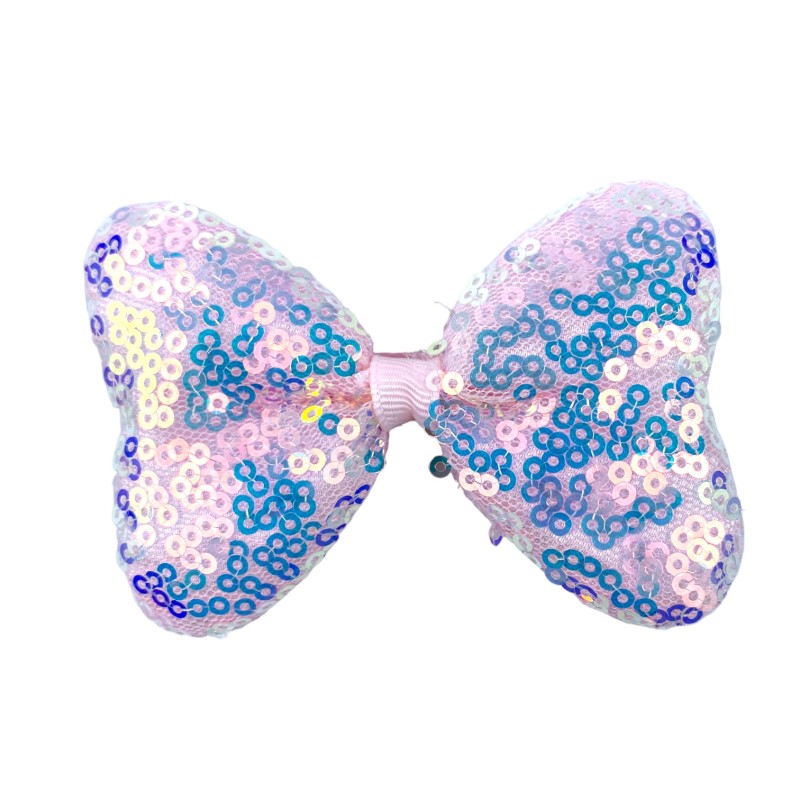 Spinka kokardka z cekinami