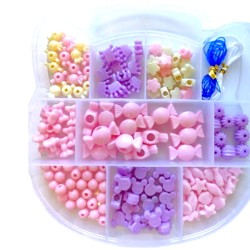 Koraliki Kitty różowe...