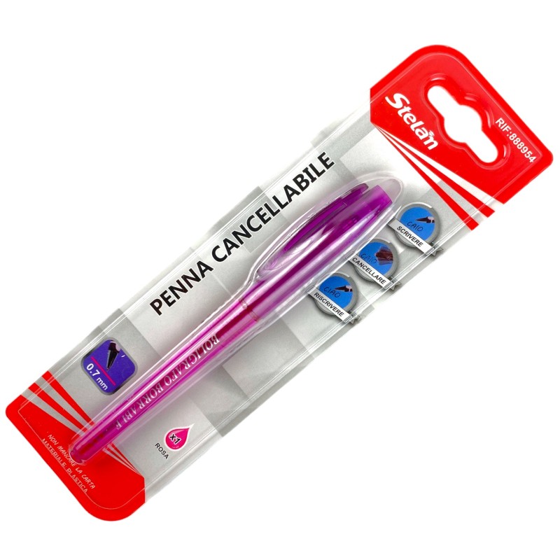 długopis zmazywalny 0.7mm róż