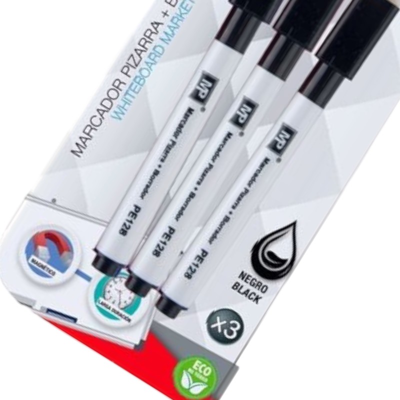 Marker MP Markery do tablicy 3 szt czarny