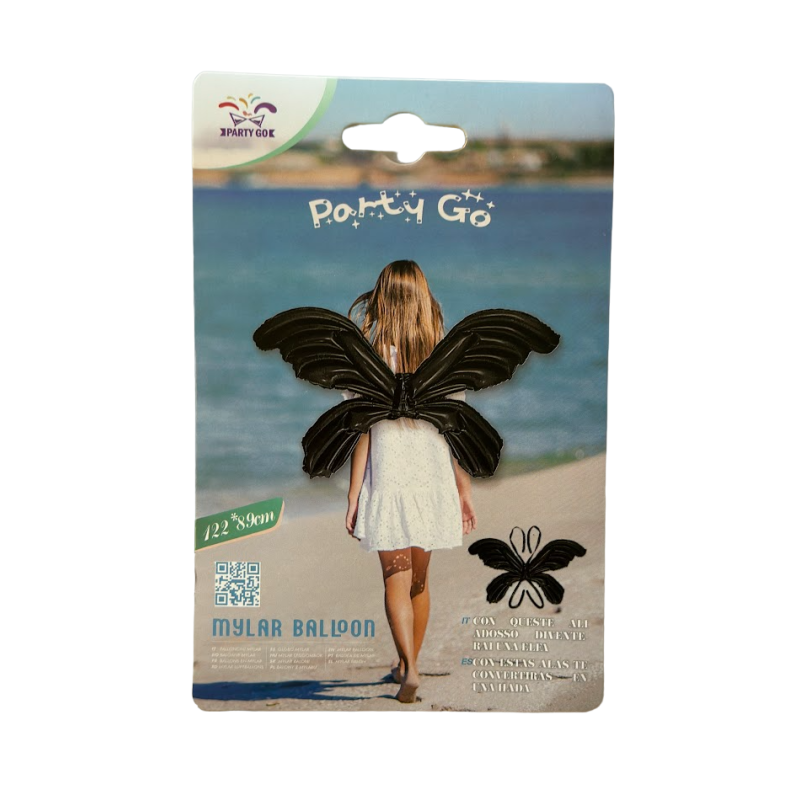 Balon Skrzydła Czarne Motyl