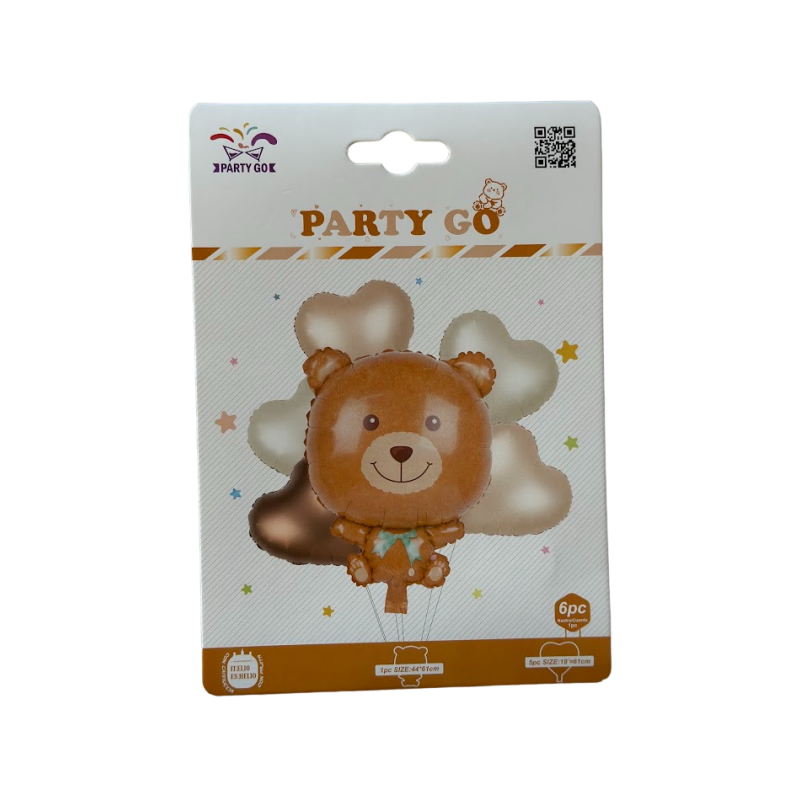 Zestaw Balonów satynowych nude Miś