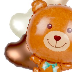 Zestaw Balonów satynowych nude Miś