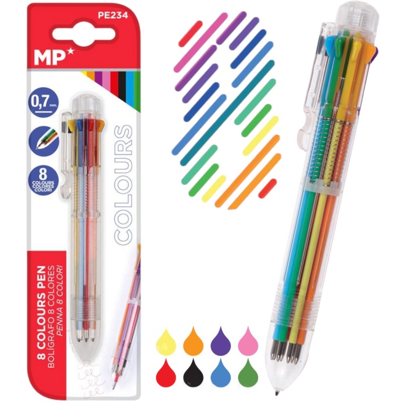 Długopis 8 kolorów
