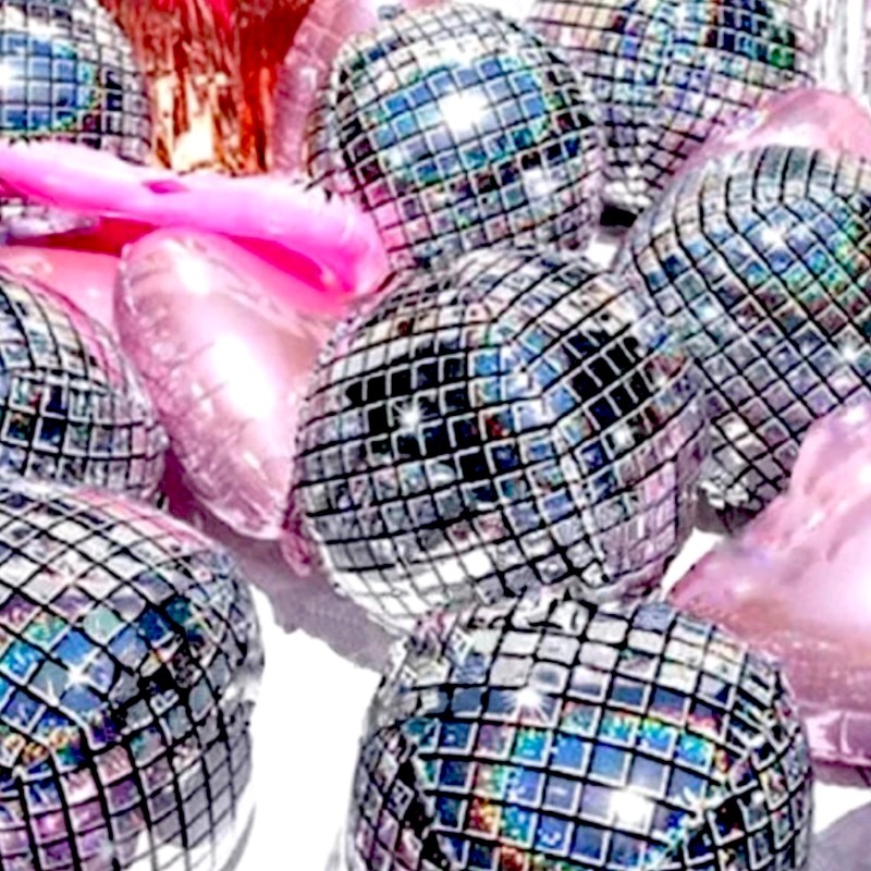 Balon foliowy 3D kula Dyskotekowa DISCO lata 90