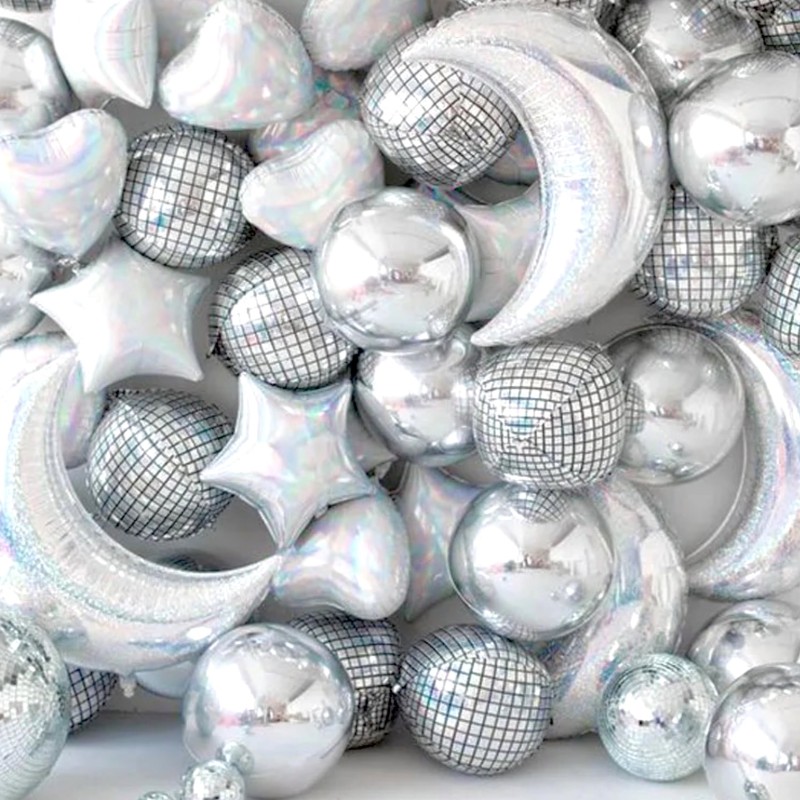 Balon foliowy 3D kula Dyskotekowa DISCO lata 90