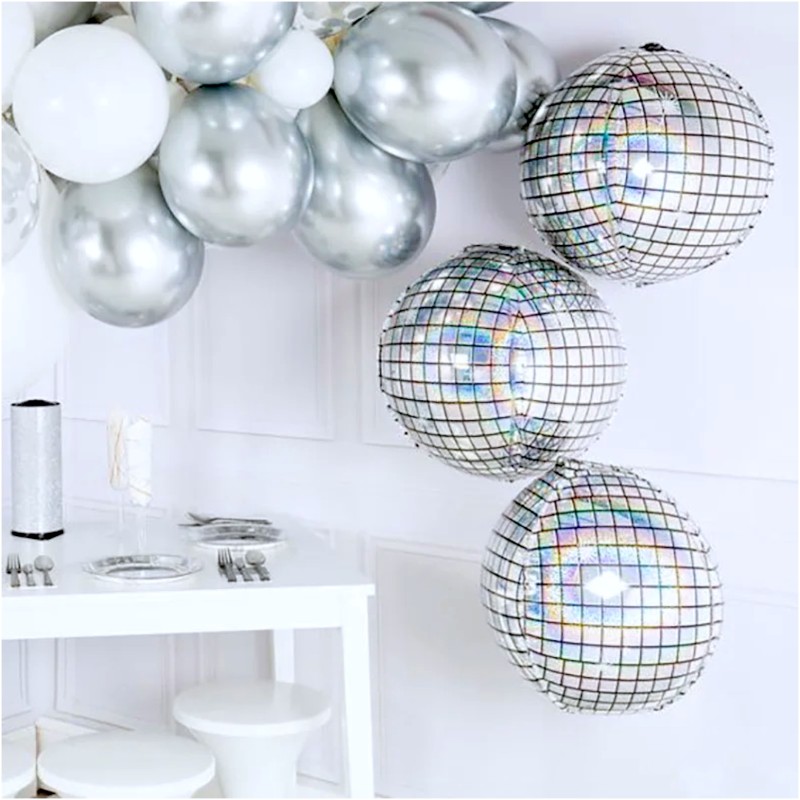Balon foliowy 3D kula Dyskotekowa DISCO lata 90