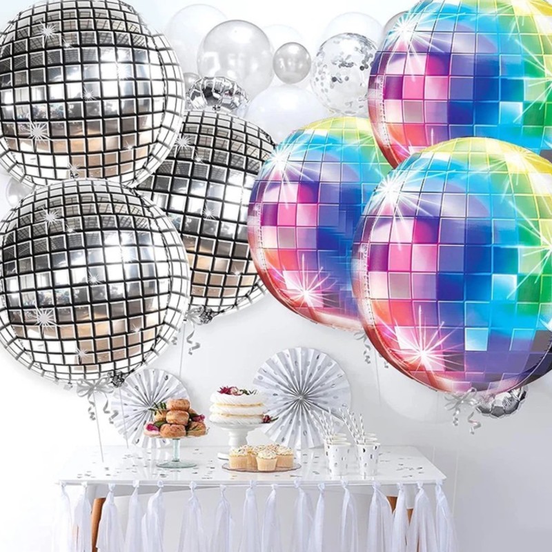 Balon foliowy 3D kula Dyskotekowa DISCO lata 90
