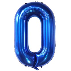 Balon cyfra niebieski granatowy Chabrowy 80cm