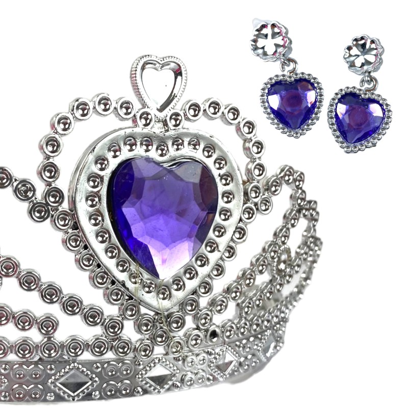 Korona fioletowa strój księżniczka Zosia