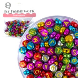 Koraliki LITERKI kolorowe...