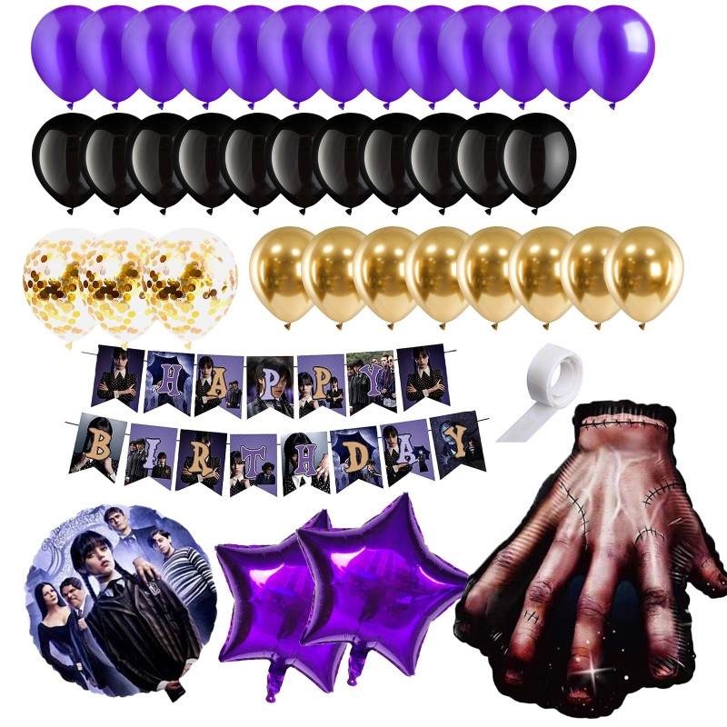 Balony Wednesday Addams Banner kurtyna 8183