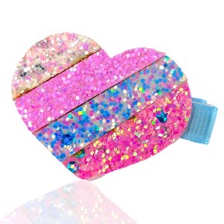 Tęczowe spinki do włosów jednorożec