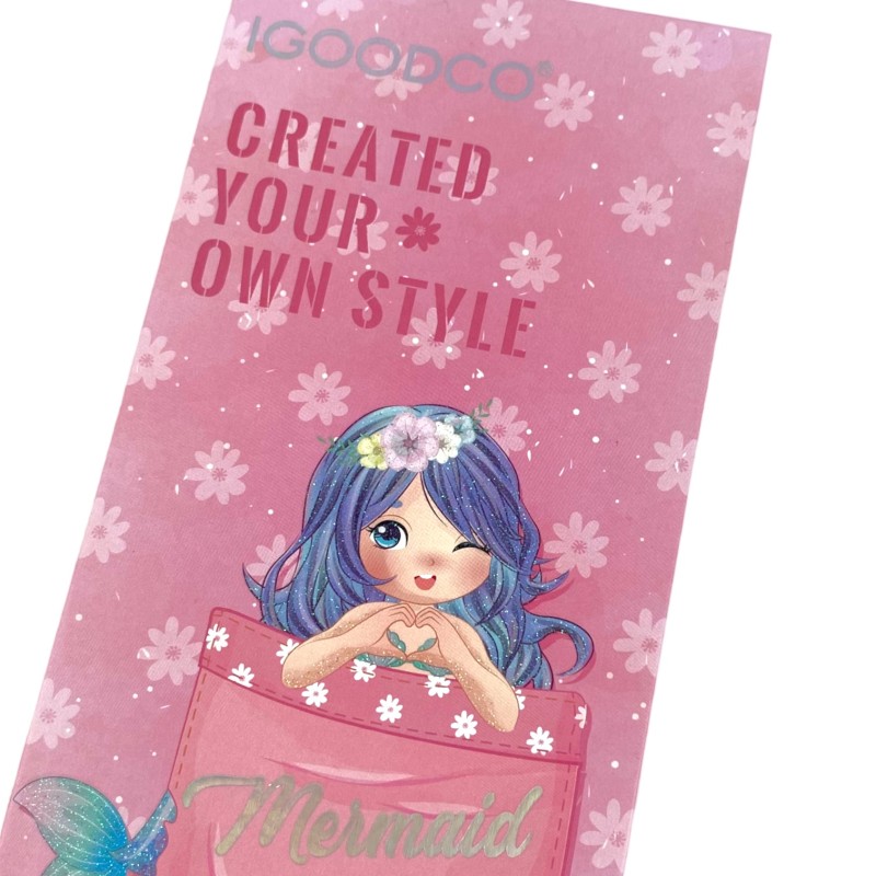 Malowidła paletka Syrenka DIY Farbki malowidła brokaty