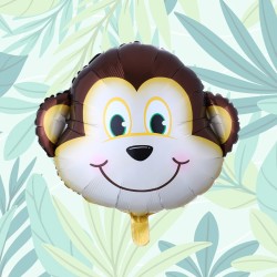 Zestaw balonów złota cyfra 80cm Zoo SAFARI Dżungla ZOO