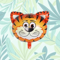 Zestaw balonów złota cyfra 80cm Zoo SAFARI Dżungla ZOO